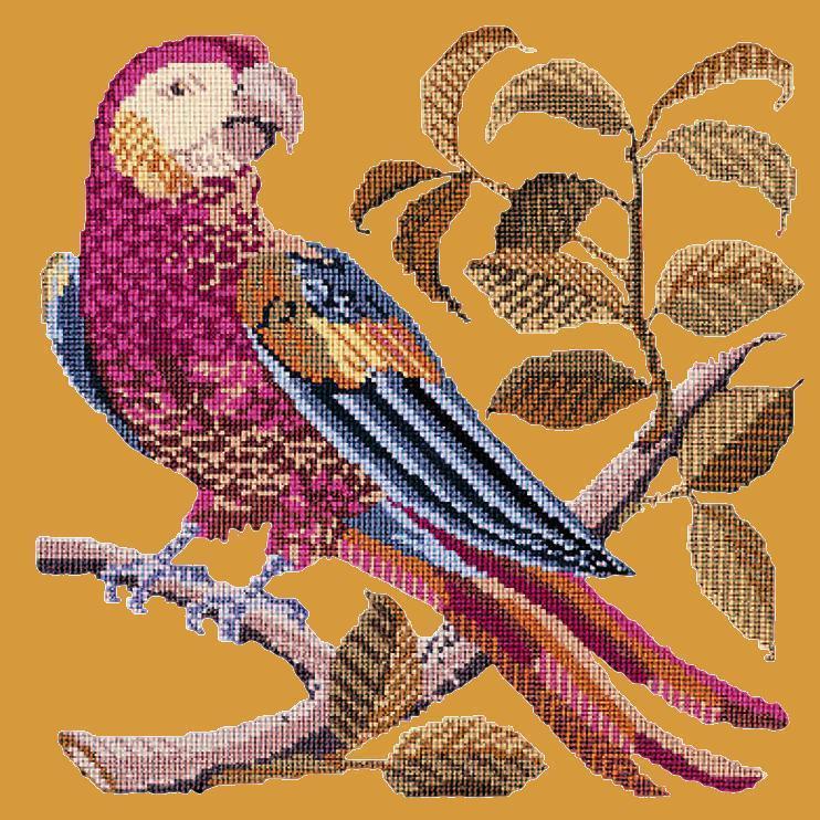 Pete the Parrot Needlepoint Kit Elizabeth Bradley Design Yellow 