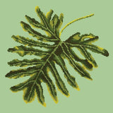Philodendron Leaf Needlepoint Kit Elizabeth Bradley Design Pale Green 