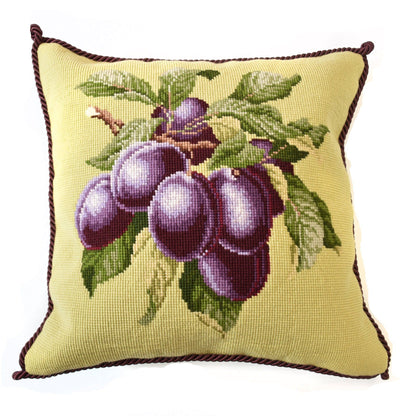 Plums Needlepoint Kit Elizabeth Bradley Design Pale Lime 