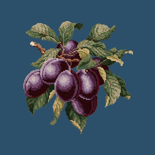 Plums Needlepoint Kit Elizabeth Bradley Design Dark Blue 