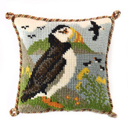 Puffins Mini Kit Needlepoint Kit Elizabeth Bradley Design 