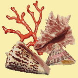 Red Coral Needlepoint Kit Elizabeth Bradley Design Butter Yellow 