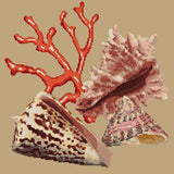Red Coral Needlepoint Kit Elizabeth Bradley Design 