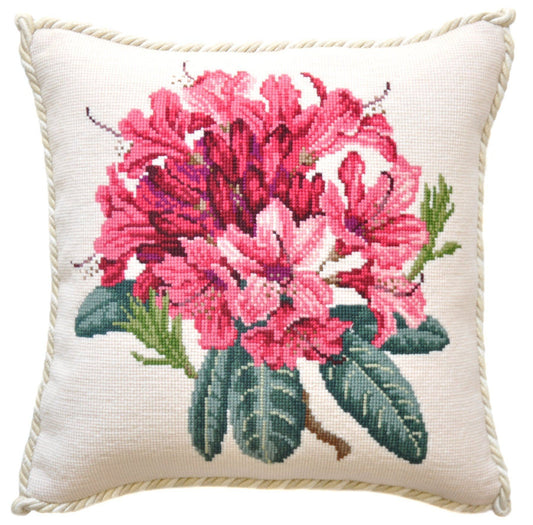 Rhododendron Needlepoint Kit Elizabeth Bradley Design Cream 