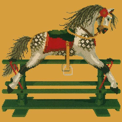 Rocking Horse Needlepoint Kit Elizabeth Bradley Design Yellow 