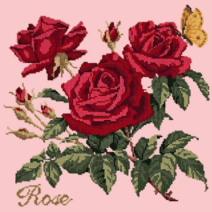 Rose Needlepoint Kit Elizabeth Bradley Design Pale Rose 