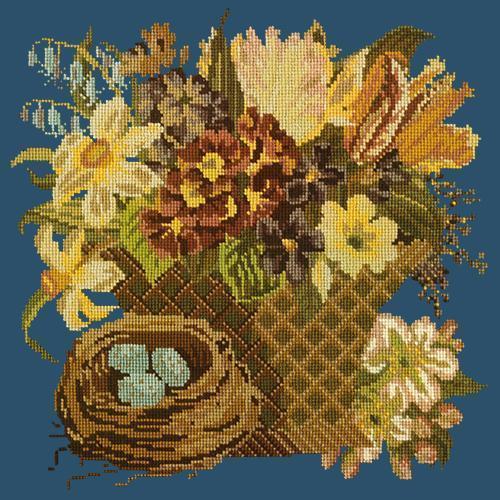 Spring Basket Needlepoint Kit Elizabeth Bradley Design 