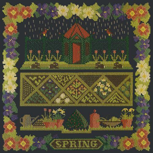 Spring Sampler Needlepoint Kit Elizabeth Bradley Design 