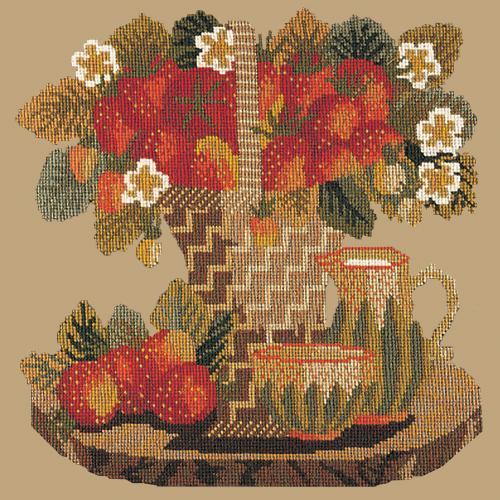 Strawberries Needlepoint Kit Elizabeth Bradley Design Sand 