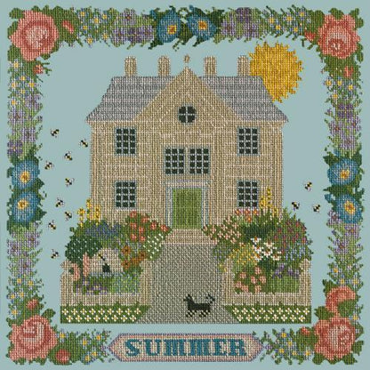 Summer Sampler Needlepoint Kit Elizabeth Bradley Design Pale Blue 