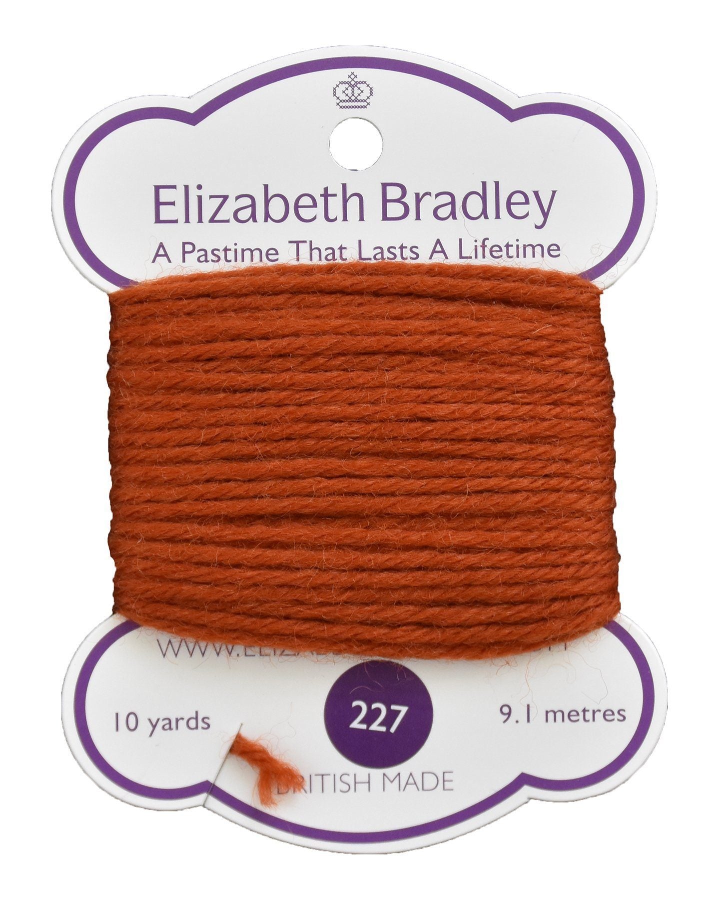 Tapestry Wool Colour 227 Tapestry Wool Elizabeth Bradley Design 