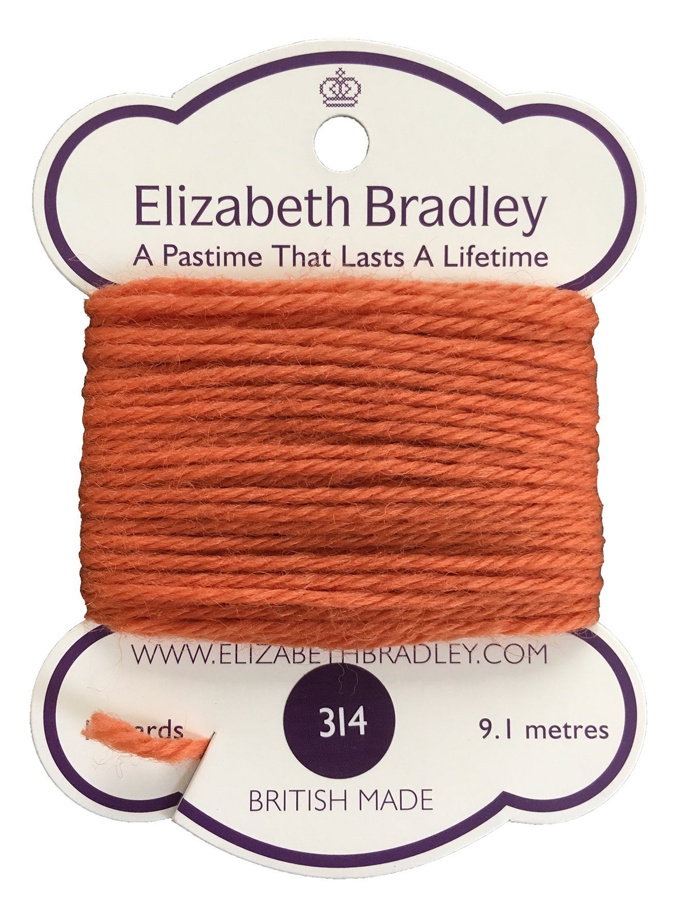 Tapestry Wool Colour 314 Tapestry Wool Elizabeth Bradley Design 