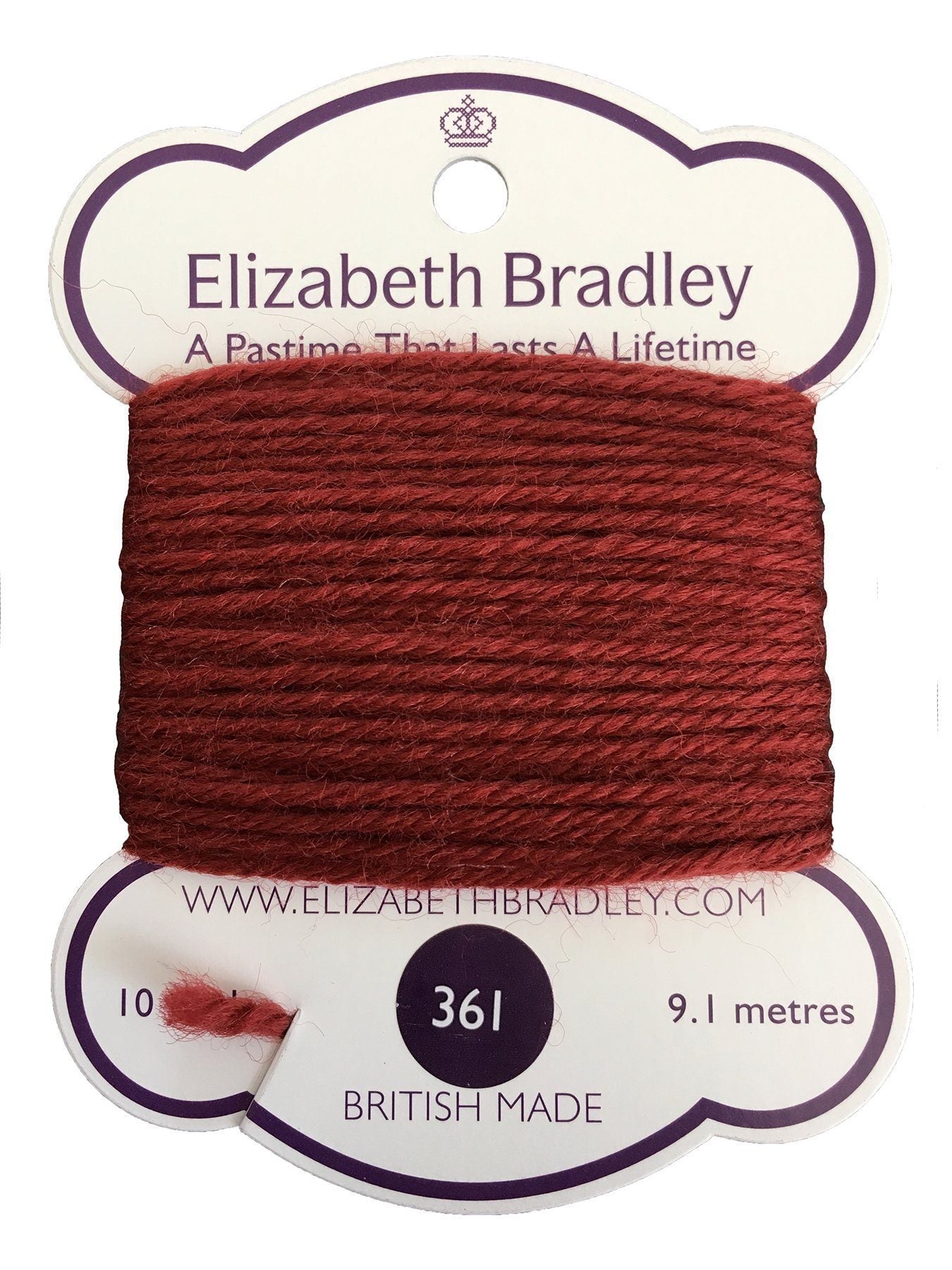 Tapestry Wool Colour 361 Tapestry Wool Elizabeth Bradley Design 