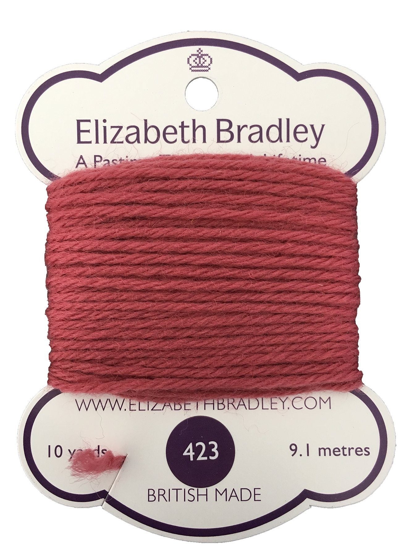 Tapestry Wool Colour 423 Tapestry Wool Elizabeth Bradley Design 