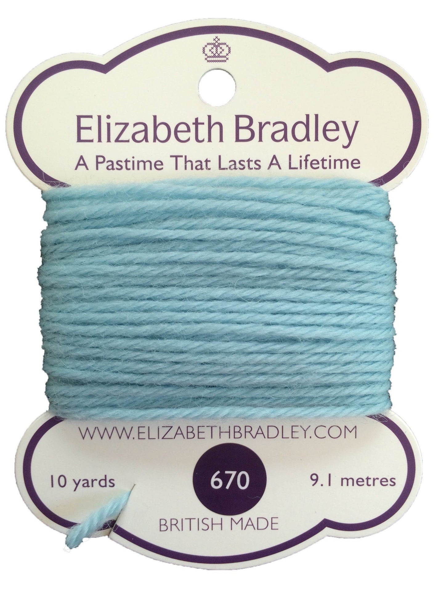 Tapestry Wool Colour 670 Tapestry Wool Elizabeth Bradley Design 