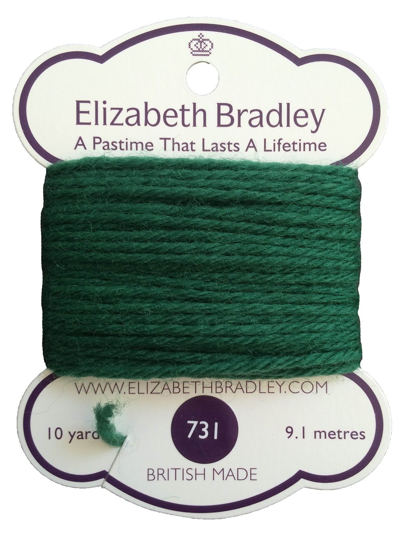 Tapestry Wool Colour 731 Tapestry Wool Elizabeth Bradley Design 