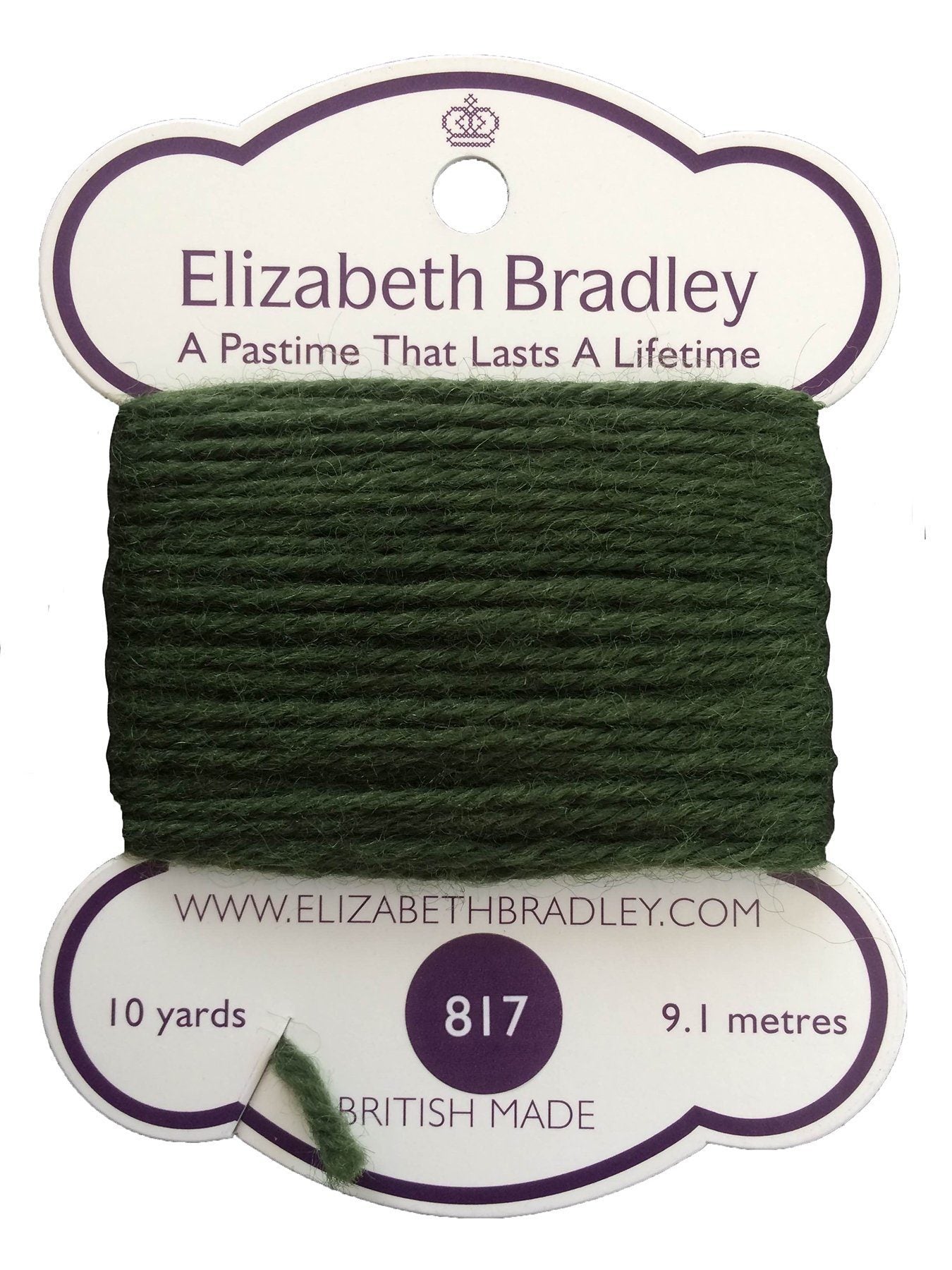 Tapestry Wool Colour 817 Tapestry Wool Elizabeth Bradley Design 