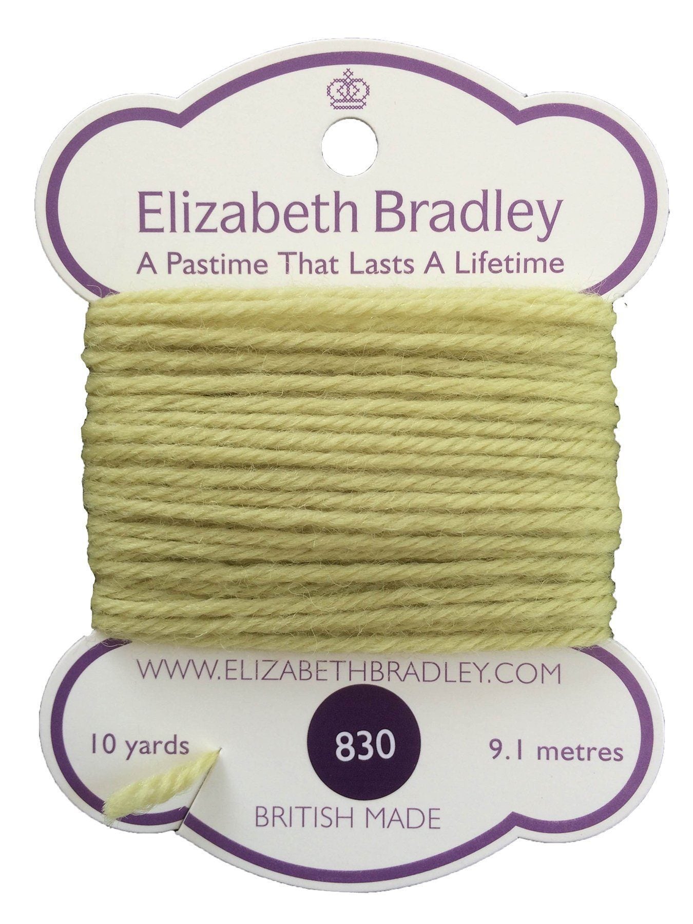 Tapestry Wool Colour 830 Tapestry Wool Elizabeth Bradley Design 