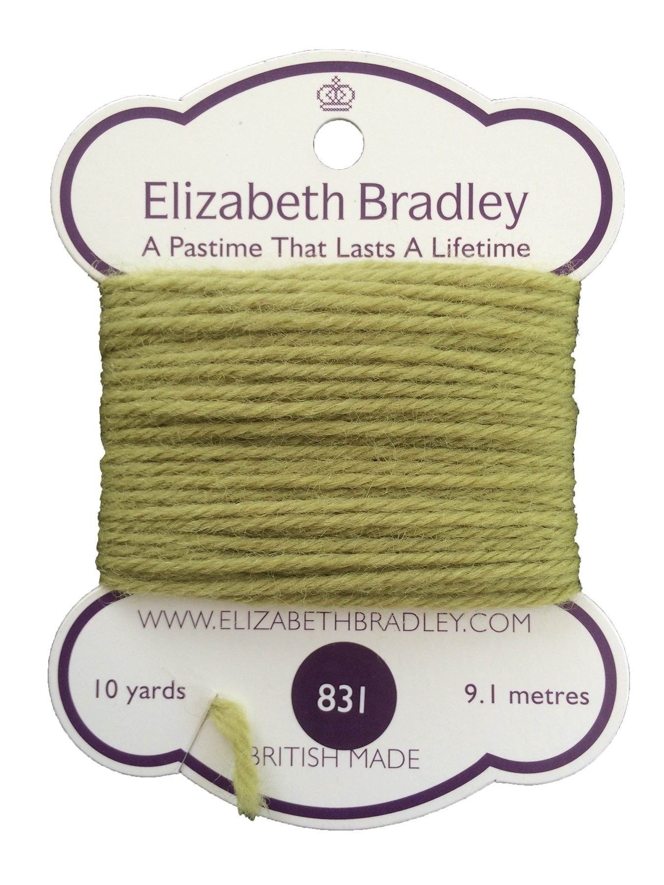 Tapestry Wool Colour 831 Tapestry Wool Elizabeth Bradley Design 