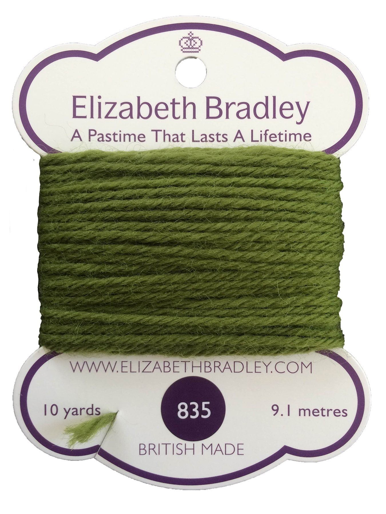 Tapestry Wool Colour 835 Tapestry Wool Elizabeth Bradley Design 