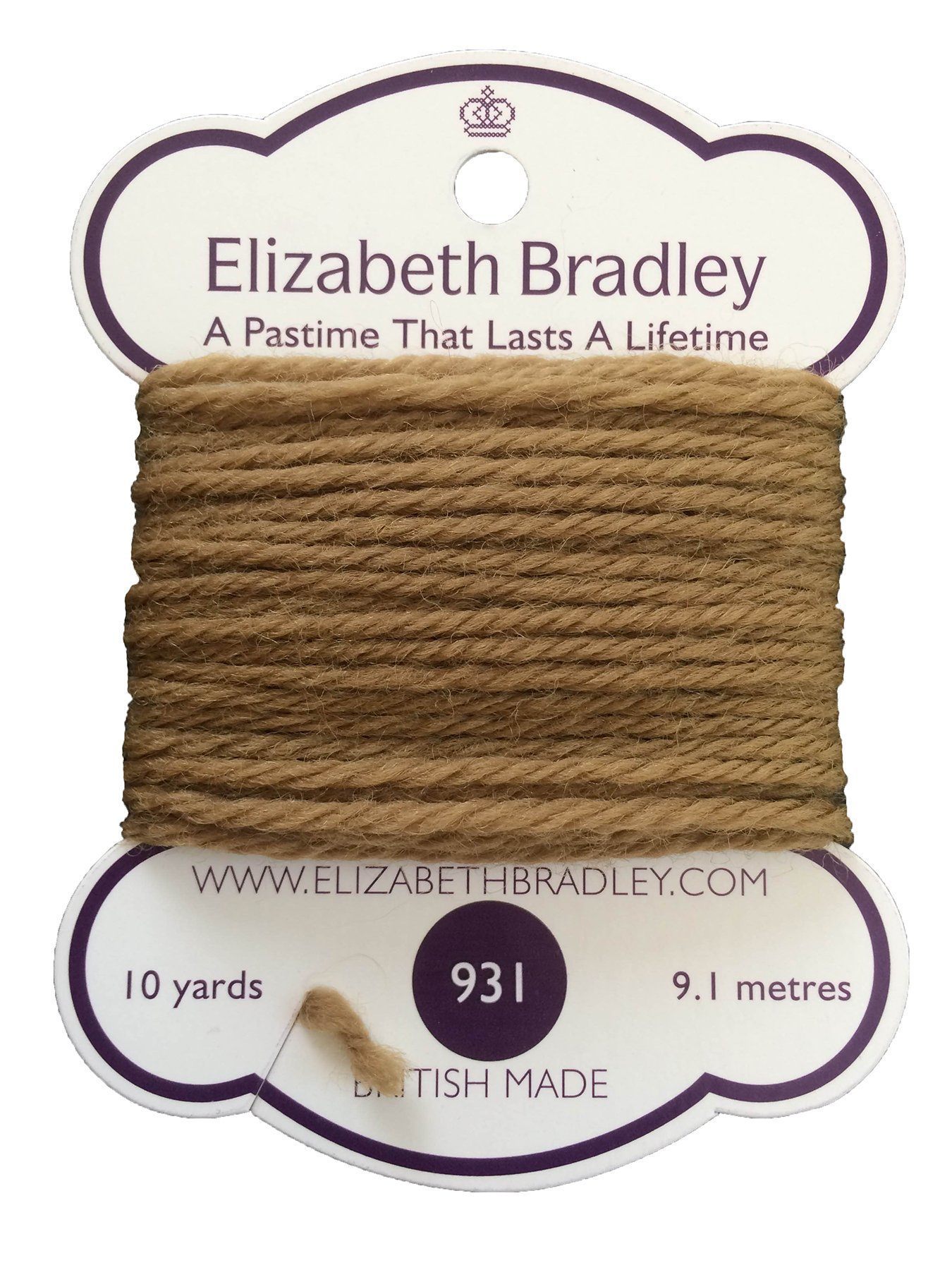 Tapestry Wool Colour 931 Tapestry Wool Elizabeth Bradley Design 