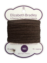 Tapestry Wool Colour 985 Tapestry Wool Elizabeth Bradley Design 