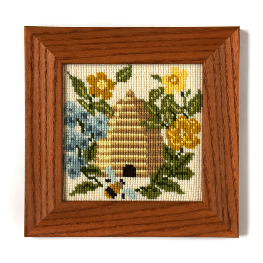 The Beekeeper Mini Kit Needlepoint Kit Elizabeth Bradley Design 