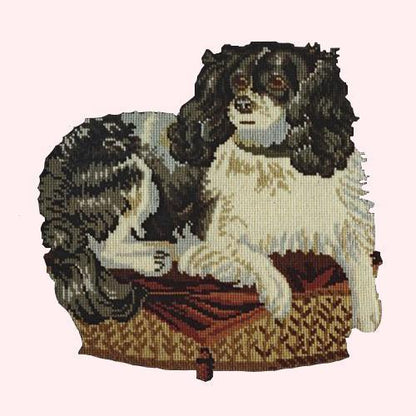 The King Charles Spaniel Needlepoint Kit Elizabeth Bradley Design Cream 