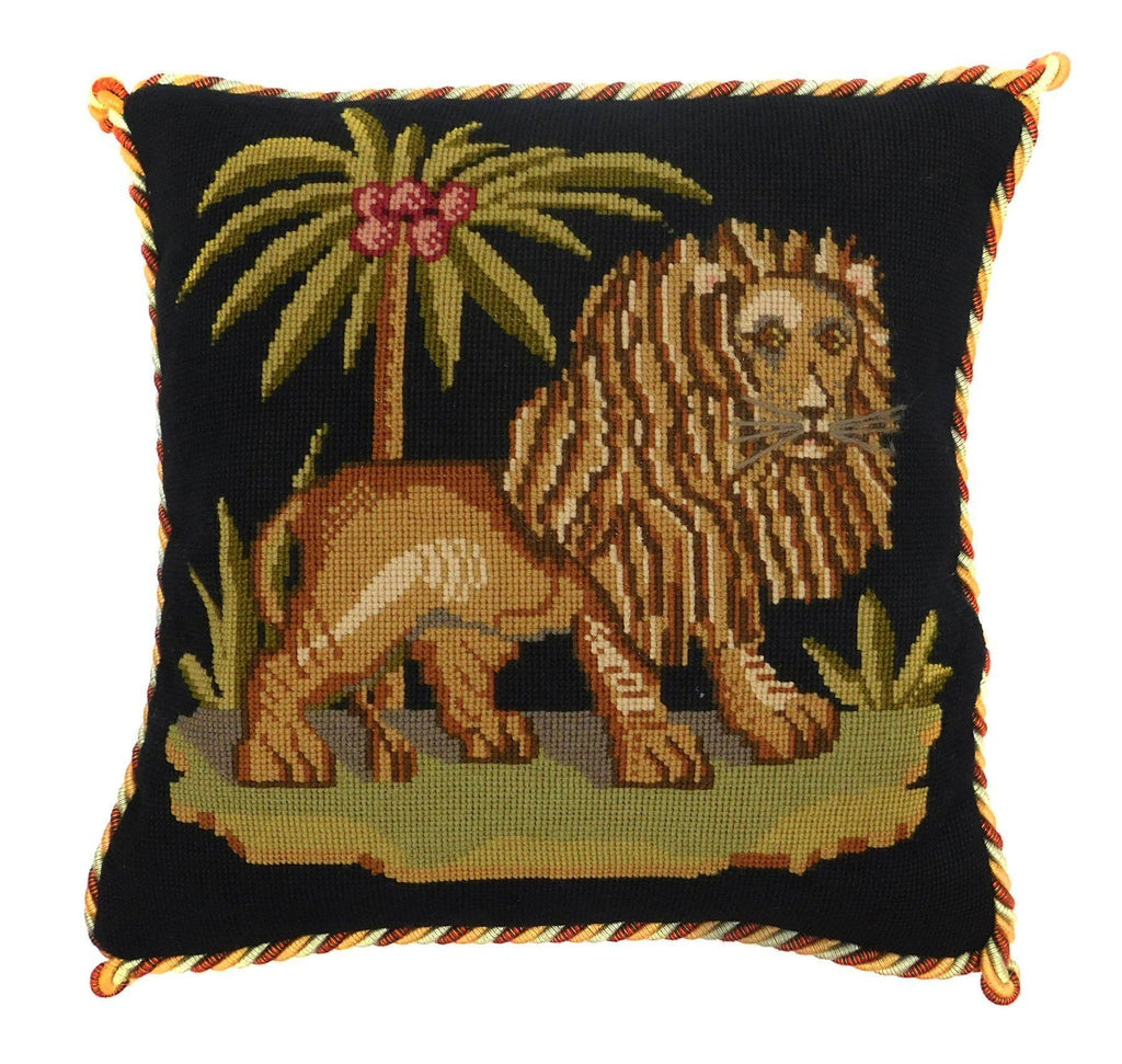 Lion Bag Lion Canvas Bag King of the Jungle Lion Embroidered 