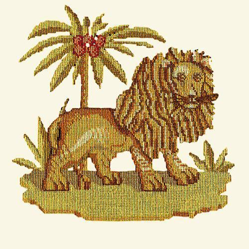 Lion Bag Lion Canvas Bag King of the Jungle Lion Embroidered 