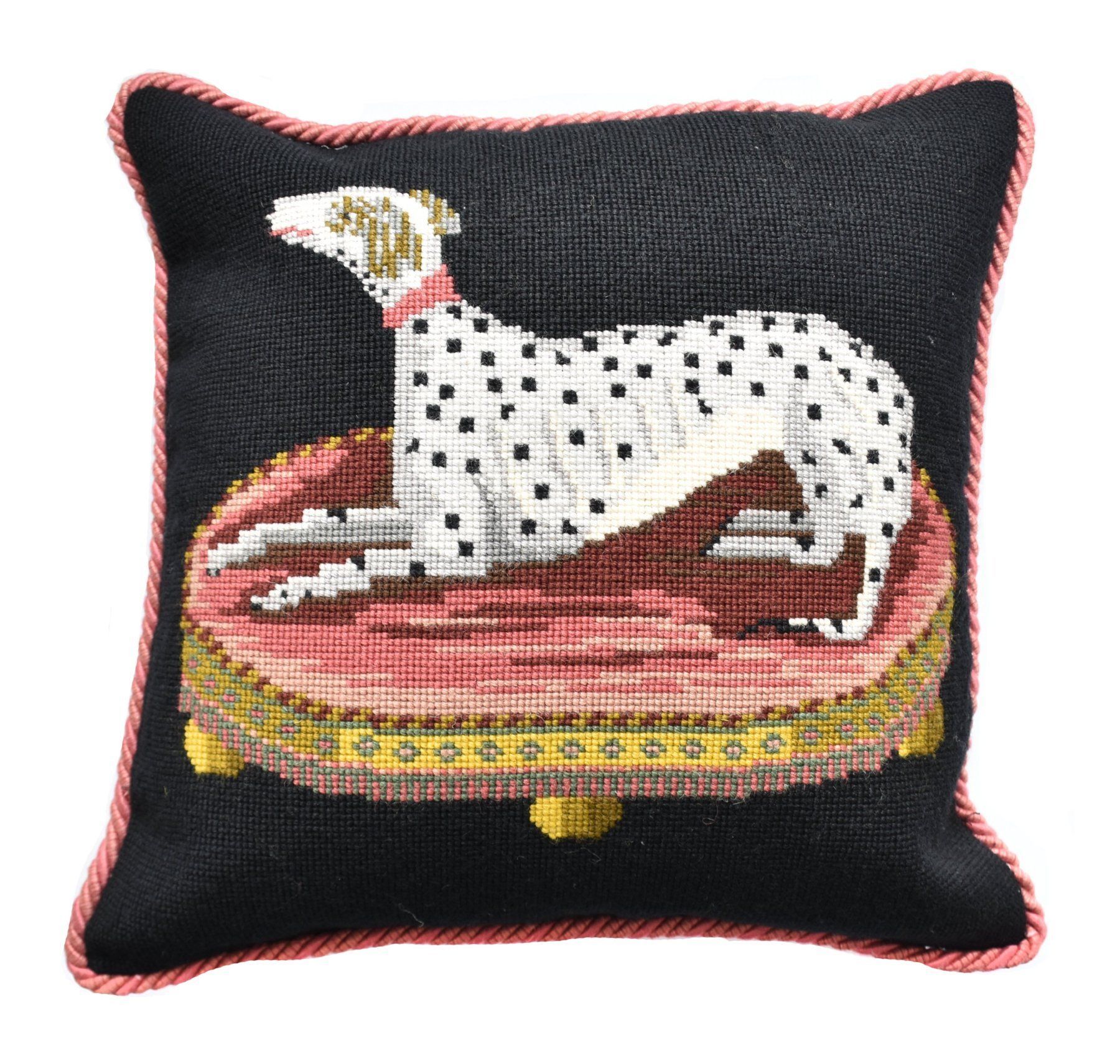 The Spotted Dog Needlepoint Kit Elizabeth Bradley Design Black 