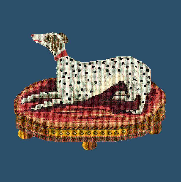 The Spotted Dog Needlepoint Kit Elizabeth Bradley Design Dark Blue 