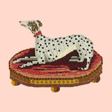 The Spotted Dog Needlepoint Kit Elizabeth Bradley Design Salmon Pink 