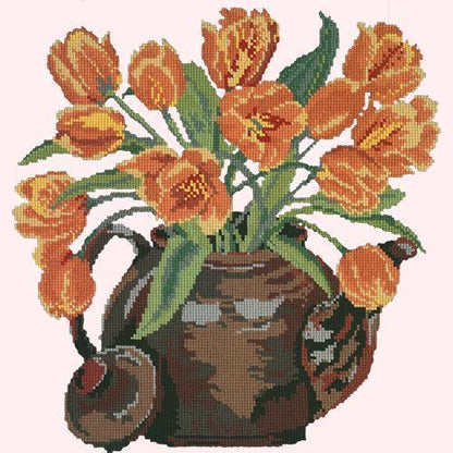 Tulip Teapot Needlepoint Kit Elizabeth Bradley Design 