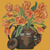Tulip Teapot Needlepoint Kit Elizabeth Bradley Design Yellow 