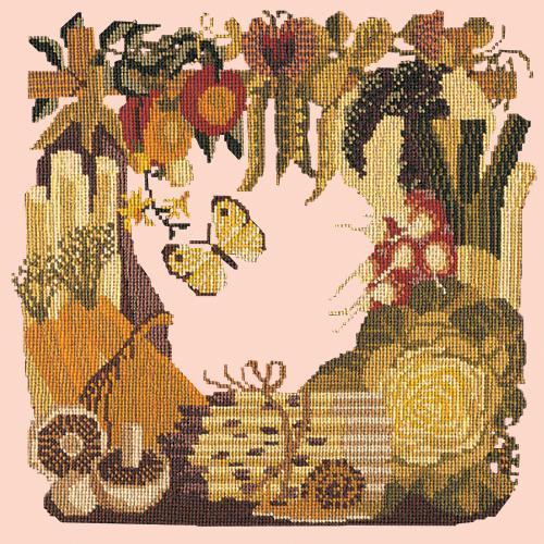 Vegetables Needlepoint Kit Elizabeth Bradley Design Salmon Pink 