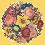 Victorian Posy Needlepoint Kit Elizabeth Bradley Design Sunflower Yellow 