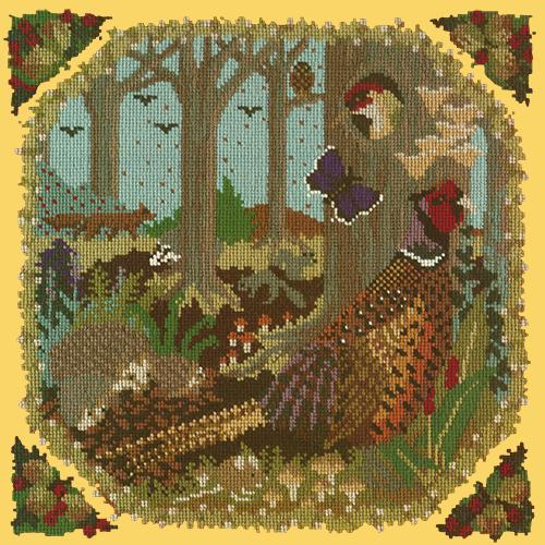 Woodland Needlepoint Kit Elizabeth Bradley Design Sunflower Yellow 