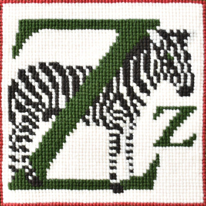 Z-Zebra Needlepoint Kit Elizabeth Bradley Design 